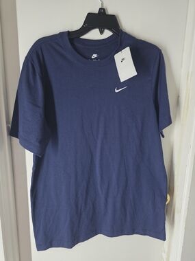 Nike Navy Blue Short-Sleeve Swoosh Tee